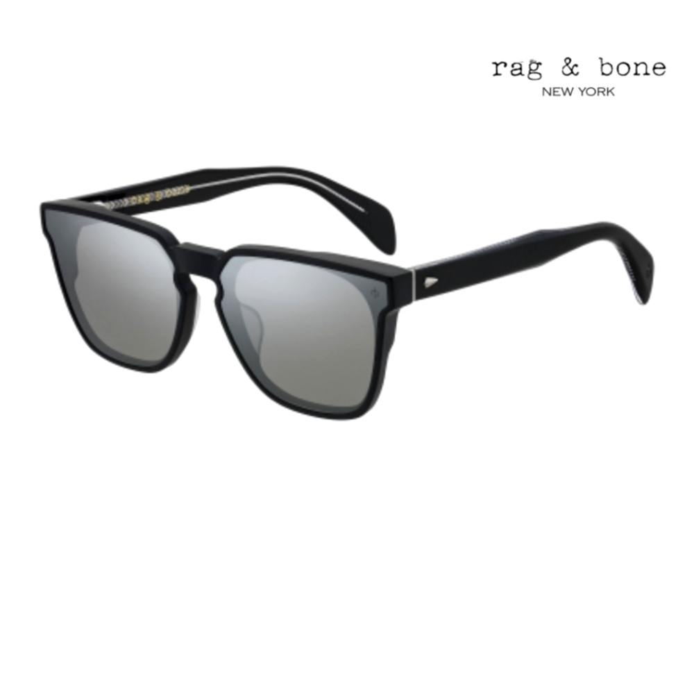 Sale: Rag & Bone Black and Silver Mirror Sunglasses